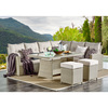 Alaterre Furniture Canaan All-Weather Wicker Outdoor Deep-Seat Dining Sectional Set AWWC01344578CC